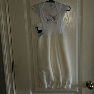 Embroidered baby gown